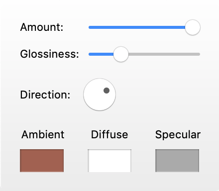 Settings of the Light option