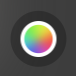 Button that opens color sliders.